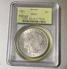 1921-S Morgan Silver Dollar $1 PCGS MS63 Business Strike KM#110