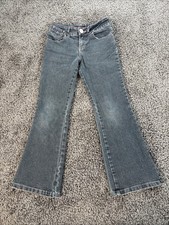 Vintage Jordache Boot Cut Jeans Stone Wash Gray Low Rise Y2K