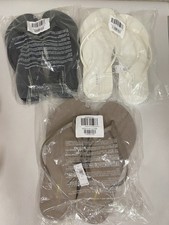 NWT Old Navy 3 Pairs - White,Grey,Tan Flip Flops Thong Sandals Women