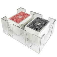 Yuanhe 6 Deck Clear Canasta Playing Card Tray