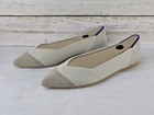 Rothy's The Pointed Toe Knit Ballet Flats Diamond Metallic Women's Size 6 — photo 3