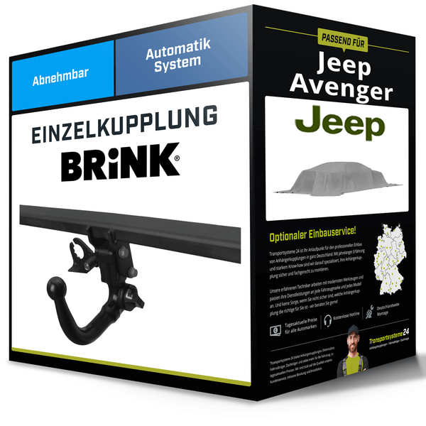 Abnehmbare AnhäNgerkupplung FüR Jeep Avenger 12.2022-Jetzt Typ J2 Brink NEU-image