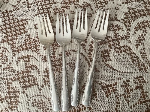 4 Gorham Sterling Silver Camellia Salad Forks Scrap Or Not 159.5 G