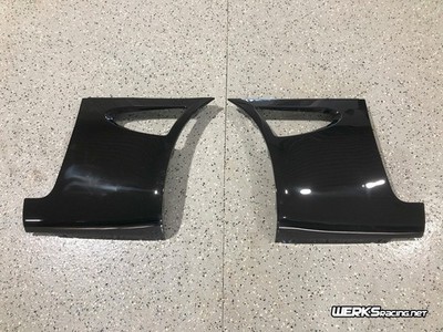 Pontiac Solstice Base or GXP Vented fiberglass front fenders - Painted Black