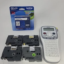 Brother P-Touch PT-H100 Hand Held Label Printer Maker TZe-231 Black On White
