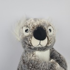 Multipet Koala Plush Stuffed Animal Dog Toy 14" Gray White 2020 Pet Shop
