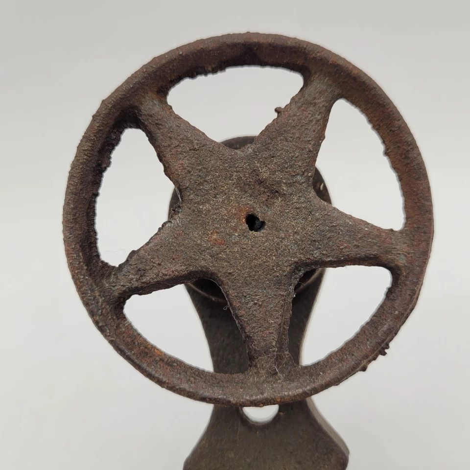 Llamador de puerta de hierro fundido vintage decoración del hogar estrella occidental rústico país 7" X 4,5" Foto 4 de 4