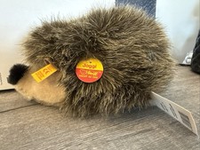 Vintage Steiff Bear Hedgehog W/ All Tags Button 070556 Germany Stuffed RARE