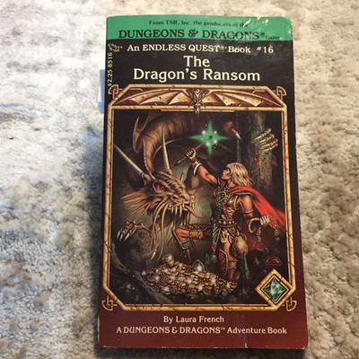 The Dragon's Ransom Laura French Endless Quest #16 1984 TSR Dungeons And Dragons