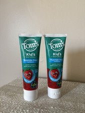 2 Tom's Kid's Natural Toothpaste, Fluoride-Free, Silly Strawberry, 5.1 oz