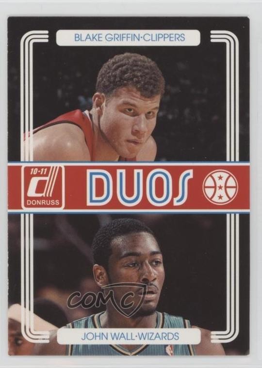 2010-11 Donruss Duos Blake Griffin John Wall #4 1h7f