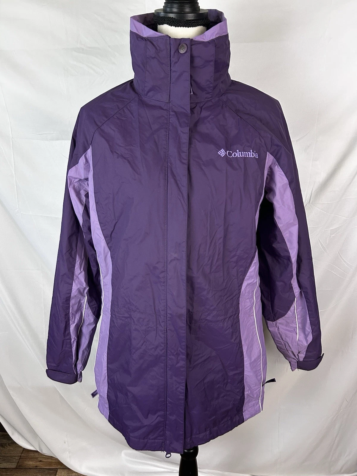 Columbia Women's Interchange Snow Jacket Sz Purple Highly Water Resistant