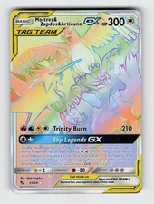 Moltres & Zapdos & Articuno GX 69/68 Holo Rainbow Rare Hidden Fates Pokemon MP on eBay