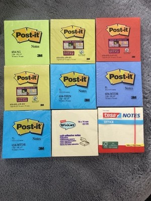 Post-it  Notes 9 Stück - bunt, (76x76mm) set 4