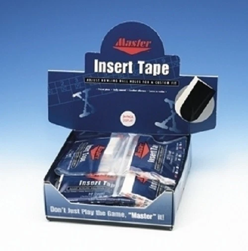 2 PACKS Master 1" White Bowling Tape 32 Piece Pack