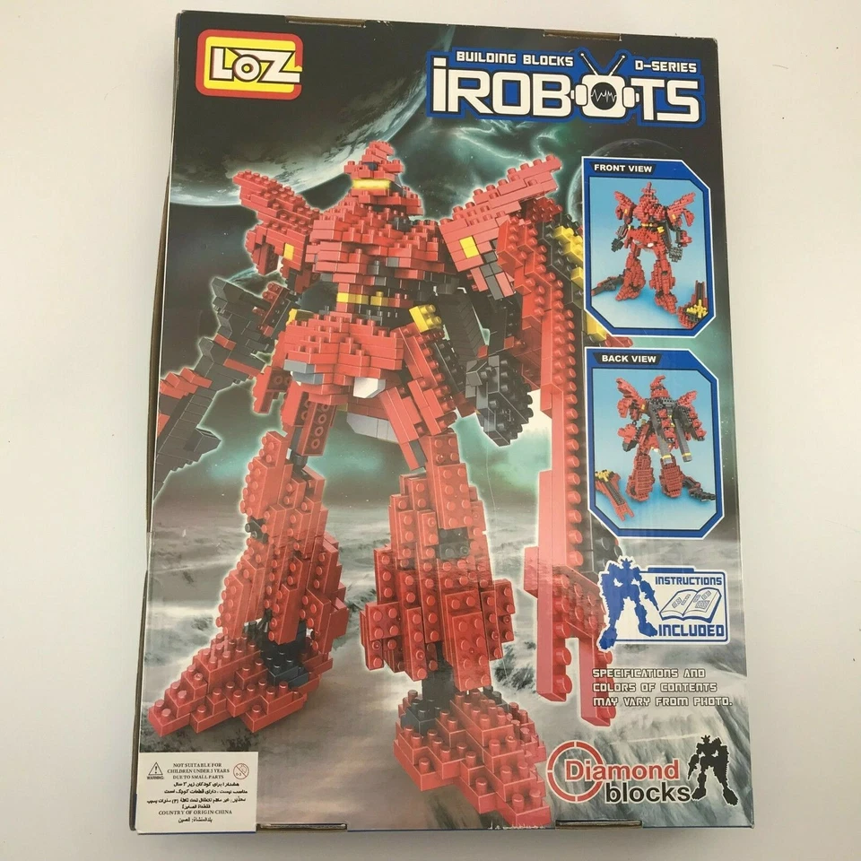 LOZ 814 pcs 3D iRobots Building Blocks Toy Ages 9+ D Series Diamond Blocks 9355 - Image 3 of 4