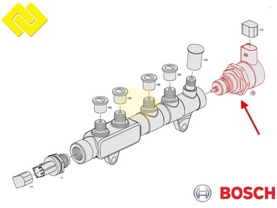 Genuine BOSCH 0281002949 PRESSURE CONTROL VALVE REGULATOR ,BMW  