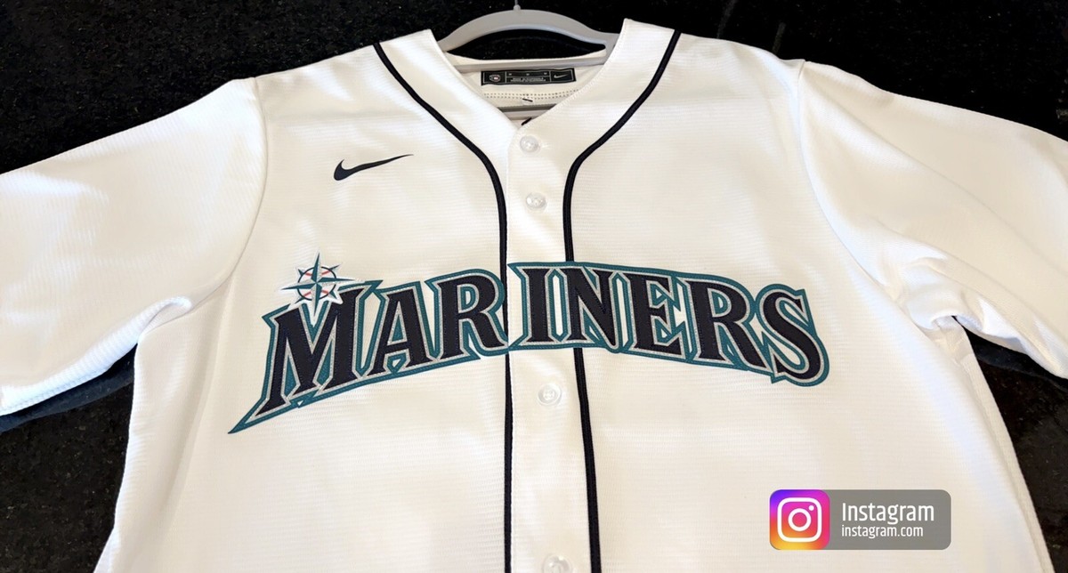 Seattle Mariners ユニフォーム ホワイト Men's Seattle Mariners Nike White Home Limited Custom Jersey