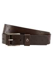 NEW Nixon Americana Men's C3006-3141 Brown Mono Leather Belt MSRP 40