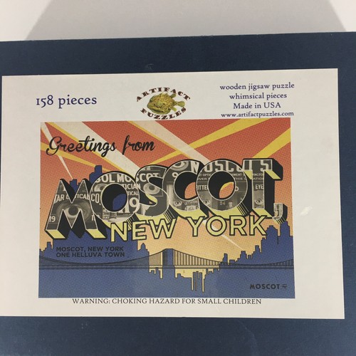 Artifact Puzzles - Greetings From “MOSCOT” New York - 158 Pcs Brand New Unopened - Picture 7 of 8