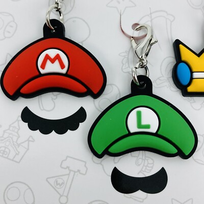 Super Mario Bros WHOSE CAP Rubber Charm Set Nintendo World