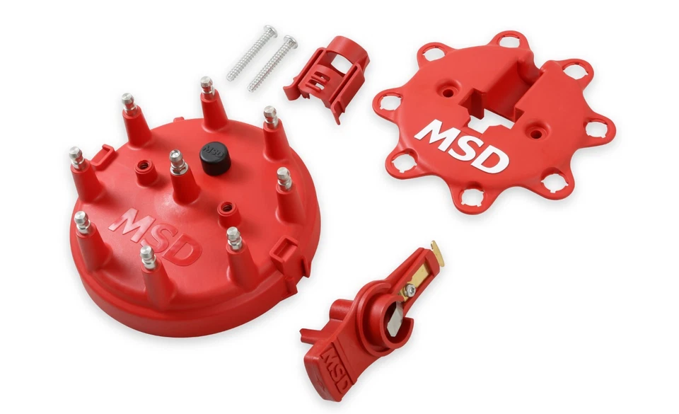 Kit de tapa y rotor de distribuidor MSD para Ford F-150 F-250 F-350 Bronco Mustang V8 Foto 2 de 4