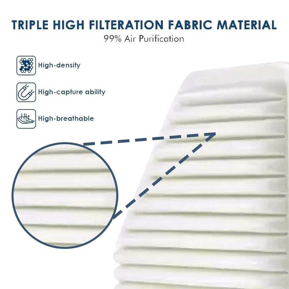 Filtro de aire del motor para SCION XB 2008-2015, PONTIAC VIBE 2009-2010 2,4 L 17801-31120 Foto 4 de 4