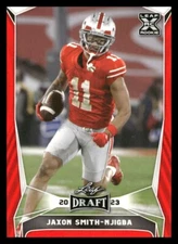 2023 Leaf Draft Red Jaxon Smith-Njigba Rc #55