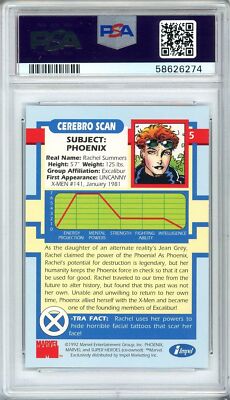 1992 Impel X-Men Series 1 #5 Phoenix PSA 9 | eBay