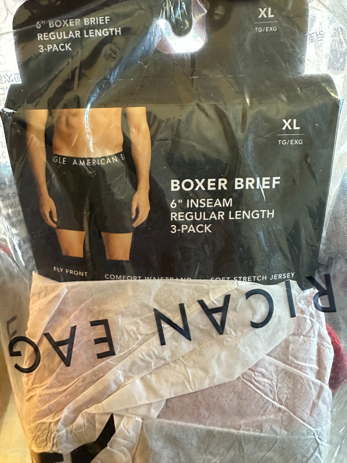 American Eagle Boxer Briefs Mens XL 3 Pack Bundle Underwear Mix AEO Red