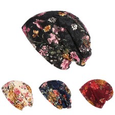 Women's Baggy Slouchy Beanie Chemo Turban Sleep Head Wrap Hat Hair Loss Cap