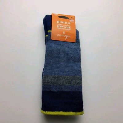 Pistil Men s Wool Blend Ryder Crew Socks Made In USA Size XL (12-14.5)