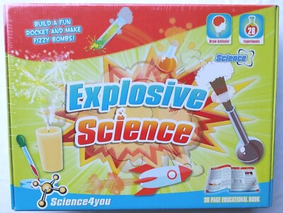 WISSENSCHAFTSSPIELZEUG VON SCIENCE4YOU 28 EXPLOSIVE EXPERIMENTE LEHRREICH ALTER 8+. Neu in OVP