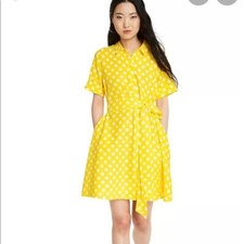 Lisa Marie Hernandez x Target Yellow Polka Dot Dress Size XS
