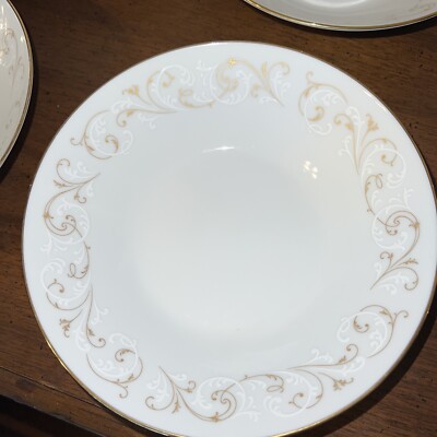 Vtg Mcm Noritake 6610 Duetto Set Of 6 Soup /salad Bowls Never Used