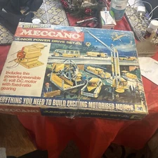 meccano erector set vintage With two Building Instruction Manuals