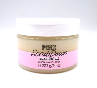 Victoria Secret Pink Smoothing Body Scrub Down Coconut Oil ~ 283 g / 10 oz ~