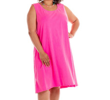 Fresh Produce 2x pink cosmos 66 cotton pockets tank La Jolla sun dress nwt new