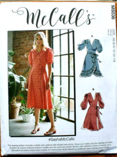 MCCALLS PATTERN 8036 SASHA DRESSES MISSES SIZES 6 8 10 12 14 UNCUT NEW