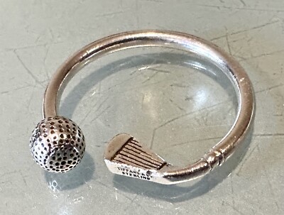 Vintage Tiffany & Co. Sterling Silver Golf Club Golf Ball Keychain