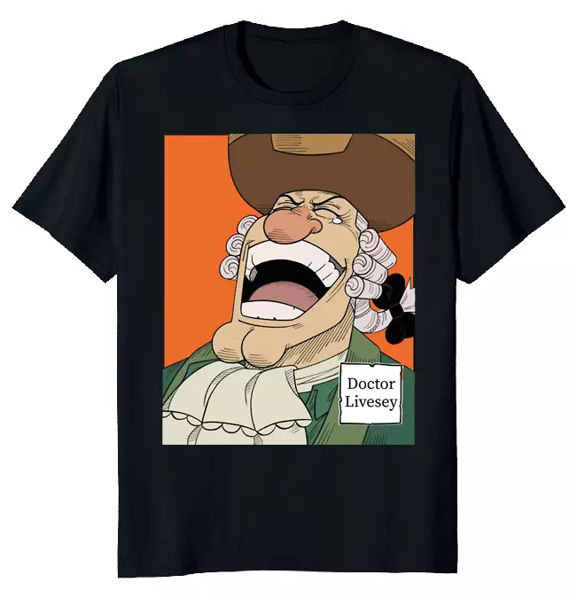 NEW LIMITED Dr Livesey Cartoon Classic Funny Novelty Tee M-3XL