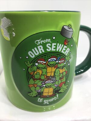 TEENAGE MUTANT NINJA TURTLES COFFEE MUG. EMBOSSED TURTLE MUG. Deco 3D Mug. B230