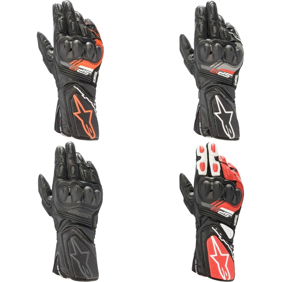 Alpinestars SP-8 v3 Motorrad Handschuhe Sommer Leder Sport Racing - Bild 1 von 1