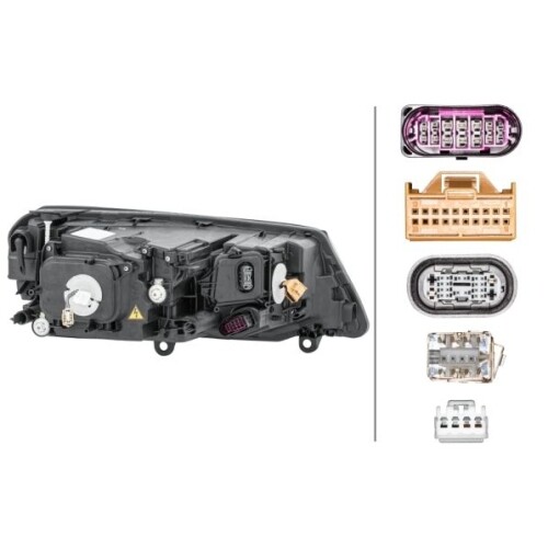 Phare Avant Gauche HELLA Bi-Xenon/LED Pour VW Touareg (7P5,7P6) - Circulation à Droite, Sans AFS, Sans Ampoules - Qualité équipement D'origine - 5