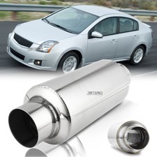 For Nissan Sentra 3'' Inlet/Outlet Muffler Resonator Exhaust Deep Tone 12" Long