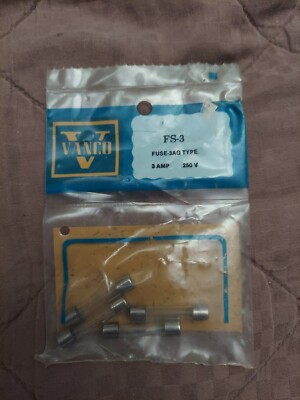 Vanco FS-3 3AMP 250V Fuses