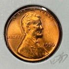 1956 Lincoln 1¢  Red BU K35
