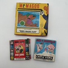 Set Of 3 Vintage 8mm Films Jack and the Beanstalk Mr Magic And Our Gang