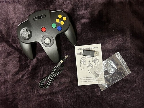 2.4G Wireless N64 Switch Controller w/Rumble for Switch Online PC Mac Windows - Afbeelding 16 van 19