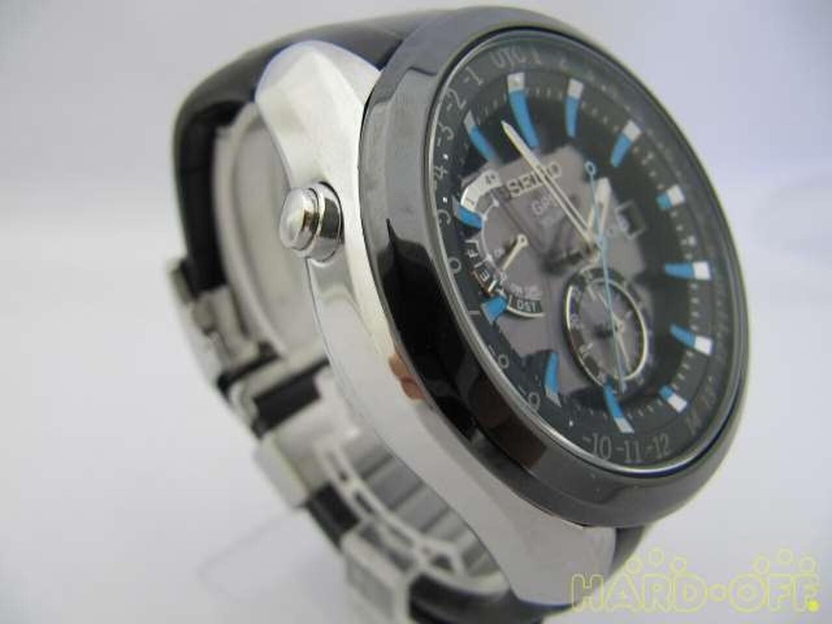 Seiko Astron 7X52-0AB0 SAST009 GPS Solar Rubber Band Black